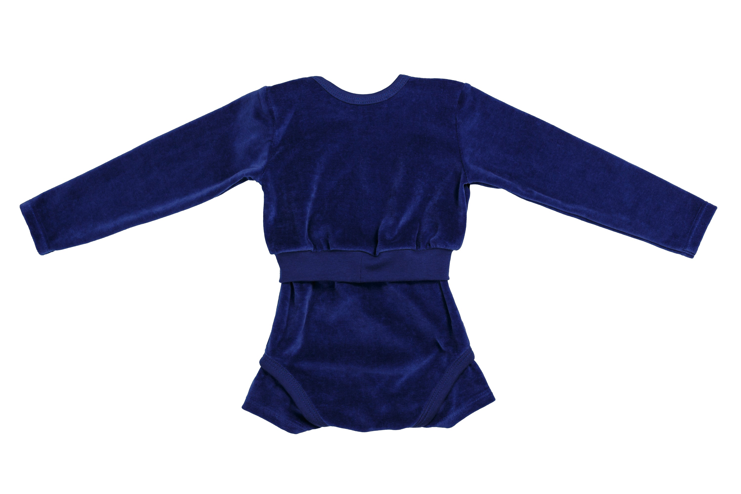 Blauwe fluwelen bodysuit 