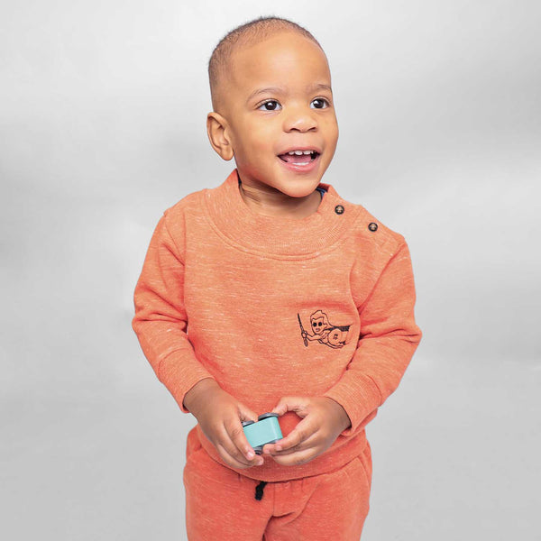 Oranje Babysweater