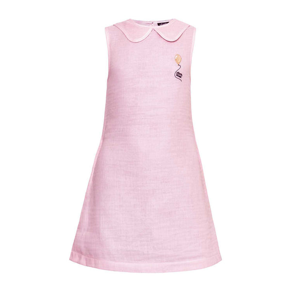 Mousseline roze jurk voor meisjes
