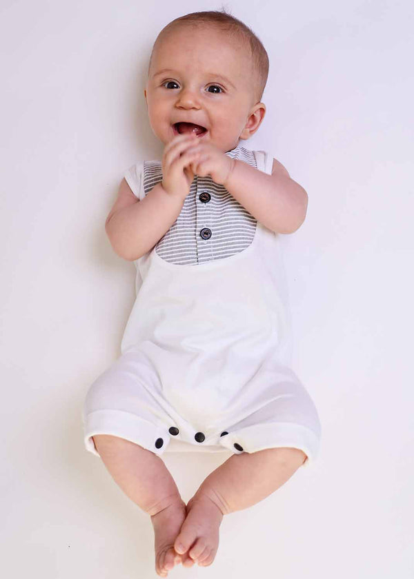 Witte baby overall 