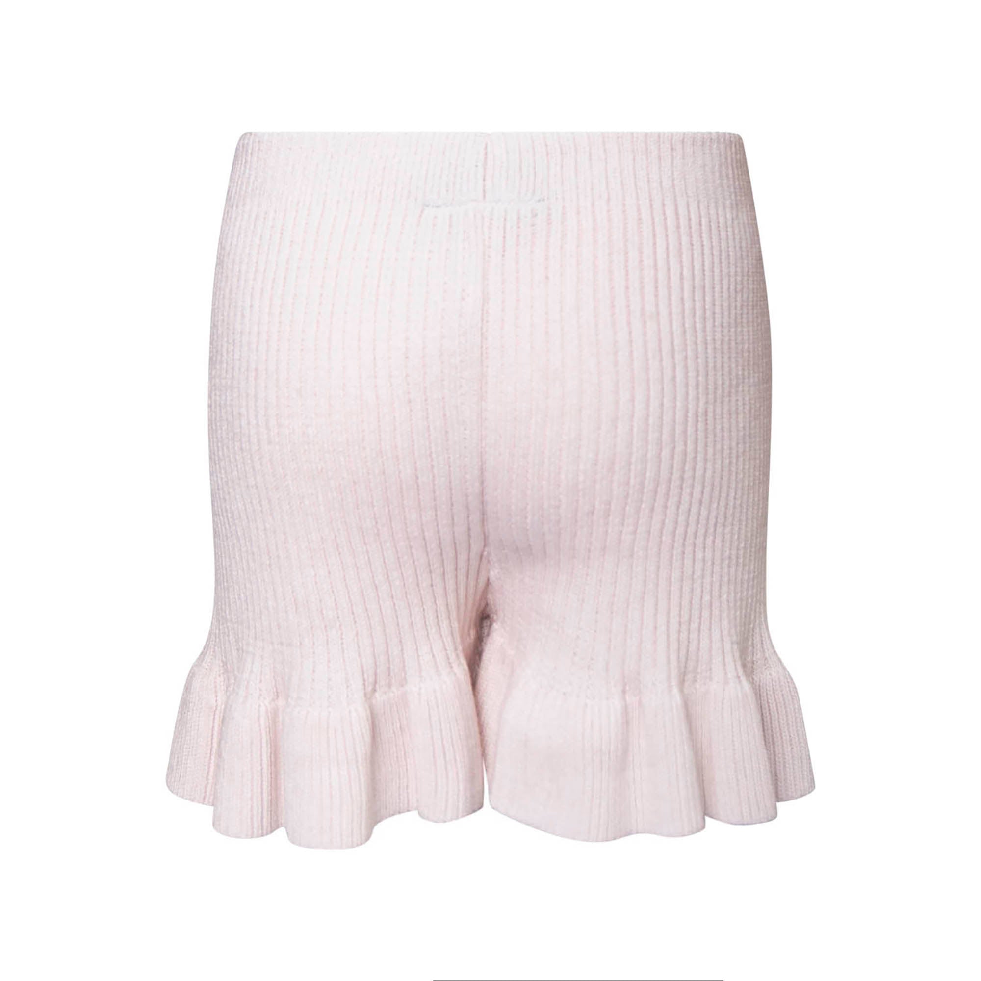 Pink Knitted Beach Shorts