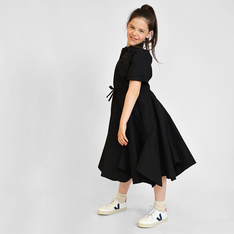 Zero Waste Black Shirt Dress