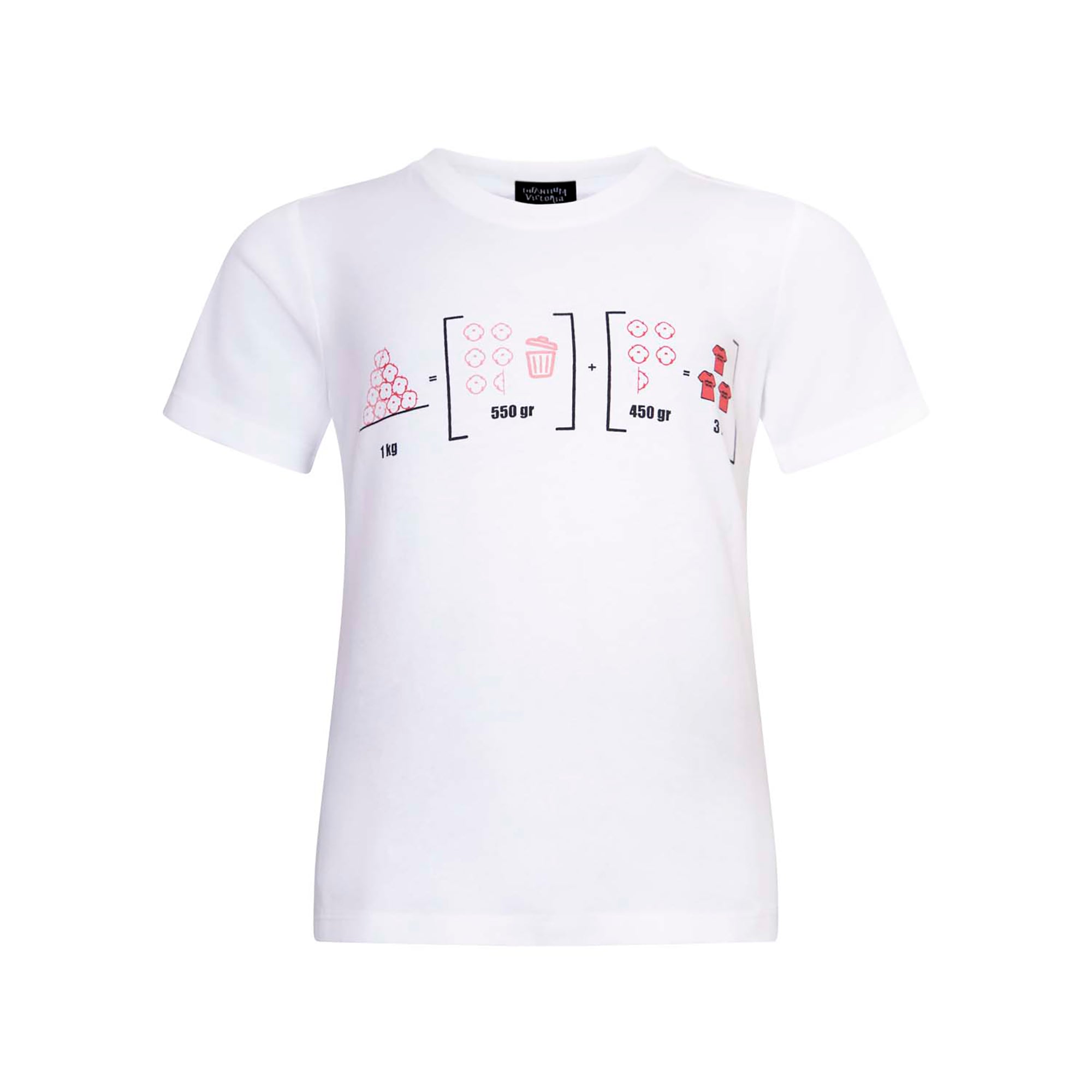 Infographics T-shirt met print van ruw katoen voor kinderen 