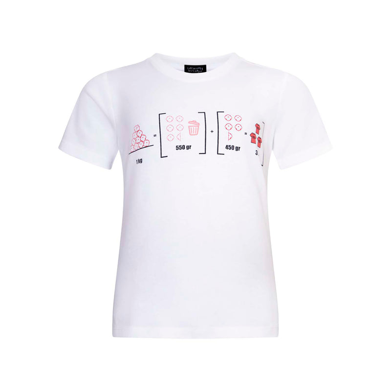 Infographics T-shirt met print van ruw katoen voor kinderen 