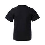 Zwart T-shirt met korte mouwen en tractorprint 