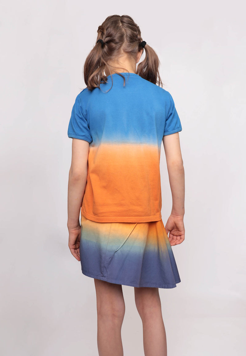 Dip Dye T-Shirt with Oil Rig