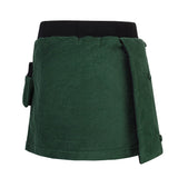 Groene fluwelen rok voor meisjes 