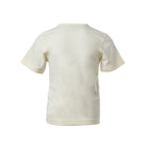 Gebroken wit T-shirt met korte mouwen en tractorprint