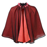 Cape with Cotton Beads and Mesh