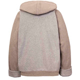 Grijze fleece hoodie