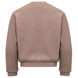 Beige fleece sweatshirt met eenhoornapplicatie