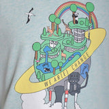 Earth Day T-shirt voor kinderen in mintgroen