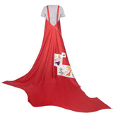 Red Zero-Waste Dress