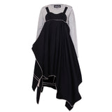 Zwarte zero-waste-jurk