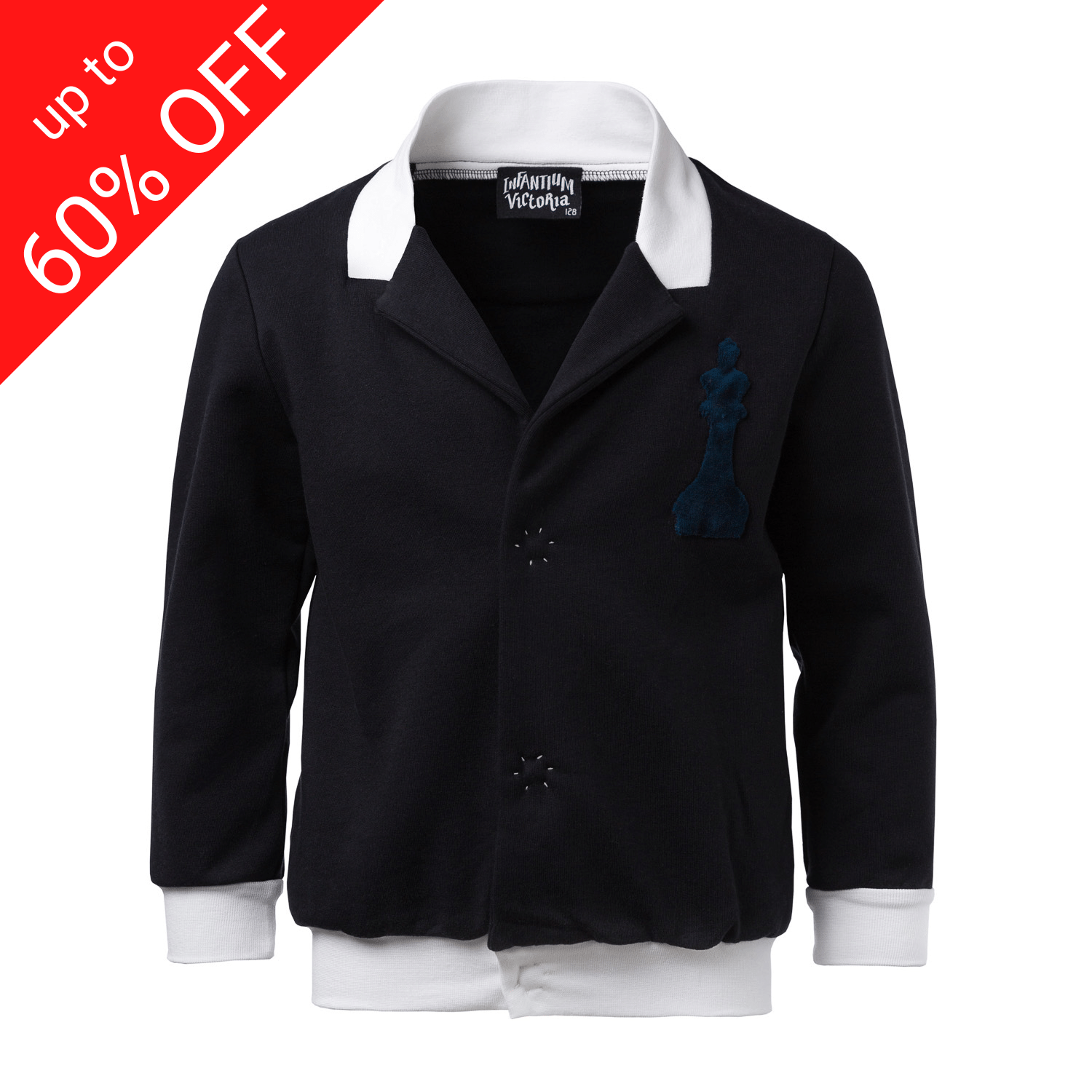 Zwarte sweatblazer